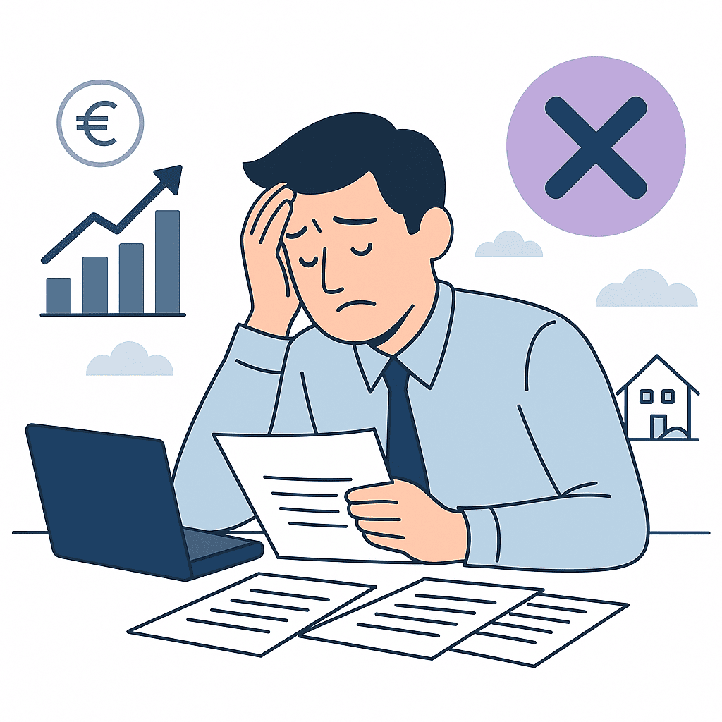 Image d'un personne qui réfléchie a la complexité de l'immobilier